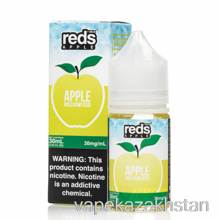 Vape Smoke ICED Gold Kiwi - Reds Apple E-Juice - 7 Daze Salt - 30mL 30mg